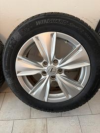 4 cerchi in lega Lexus Ux + 4 gomme invernali