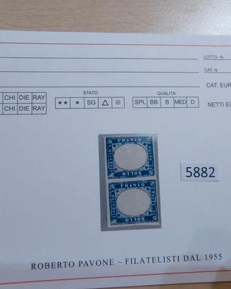 REGNO 1863 - Coppia 15 Cent. "Senza Effigie" (Sass