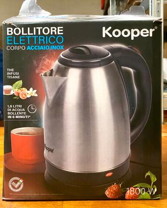 Bollitore Elettrico Kooper 1,8L Acciaio Inox