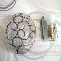 lampadari coppia in vetro lavorato 