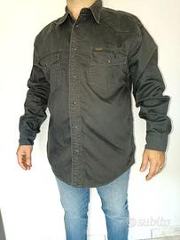 Camicia Western Wrangler in Denim Nero - Taglia L
