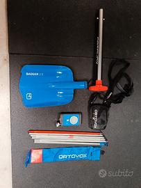 Kit valanga completo ORTOVOX (pala, sonda, Artva)