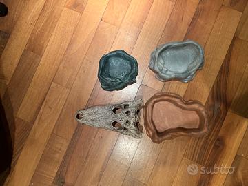 Ciotole/decorazione terrario rettili