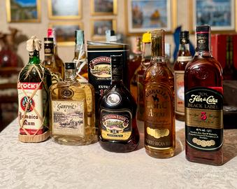 Lotto 16 bottiglie rum vintage 1960/1990