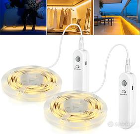 Led Sensore di Movimento, 2 metri 60 Leds Luci Led