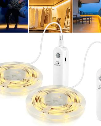 Led Sensore di Movimento, 2 metri 60 Leds Luci Led