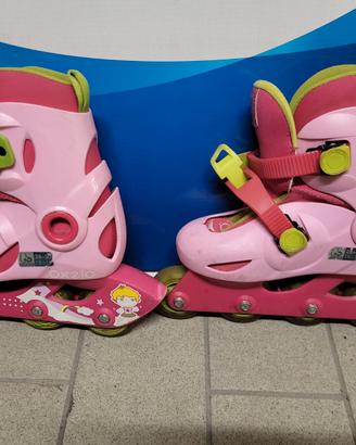 Roller bambina con protezioni