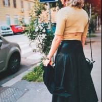 Gonna in vera pelle made in Italy sartoriale