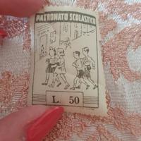 Francobollo 50 lire patronato scolastico 