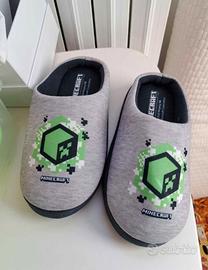 pantofole Minecraft 32/33 NUOVE bambino