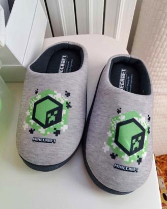 pantofole Minecraft 32/33 NUOVE bambino