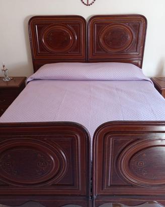ANTICO Letto Matrimoniale in FERRO DECORATO A MANO