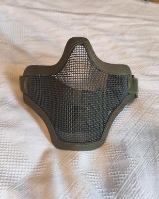 Maschera protettiva softair a rete metallica