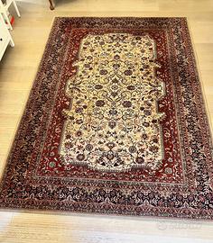 Tappeto Vintage in Lana Belga di Stile Orientale