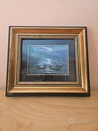 quadro dipinto olio su tela pittore MARIO GALANTI