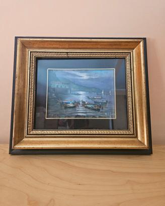quadro dipinto olio su tela pittore MARIO GALANTI