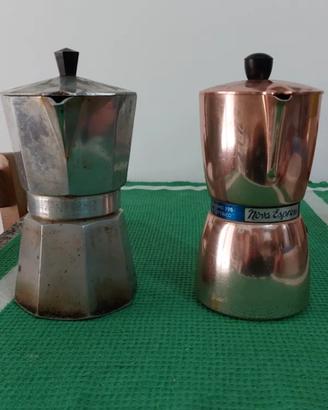Set 2 Caffettiere/Moka 6-8 tazze Vintage