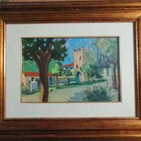 Quadro di Renato Fuccini - La Torre delle 4 Porte