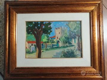 Quadro di Renato Fuccini - La Torre delle 4 Porte