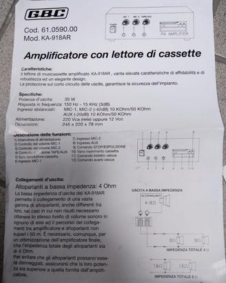 GBC MEGAFONI CON AMPLIFICATORE 
