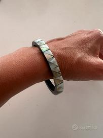 Bracciale rigido vintage  con madreperla elegante