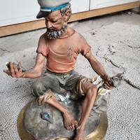 Statuina pescatore/marinaio vintage stile