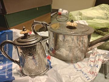  Antico Teiera e Lattiera Sheffield - Lee & Wigful