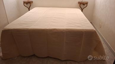 copriletto lino naturale matrimoniale 