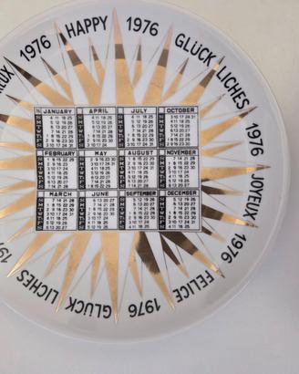 PIATTO CALENDARIO 1976 FORNASETTI