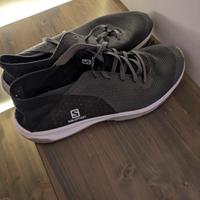 Scarpe Salomon 44 2/3 Tech Lite nero grigio azzurr