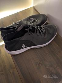 Scarpe Salomon 44 2/3 Tech Lite nero grigio azzurr