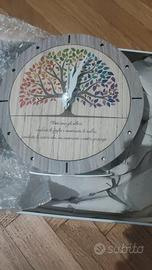 orologio Albero colore+ scatola di latta