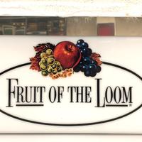 Insegna Luminosa Fruit of the Loom - NOS anni 80