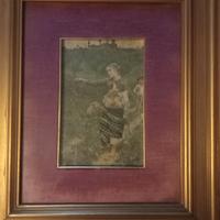 Vecchia riproduzione di un quadro