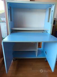 Mobile scrivania richiudibile a scomparsa 