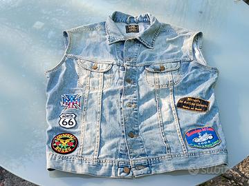 gilet Lee in Jeans da bikers giubbotto 