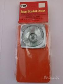 torcia metallica piatta superpila anni 70-80