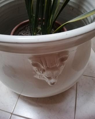 Portavaso grande ceramica artigianale