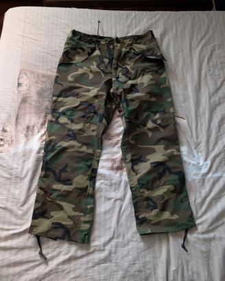 Pantaloni Tecnici Impermeabili Camo Woodland Gore-