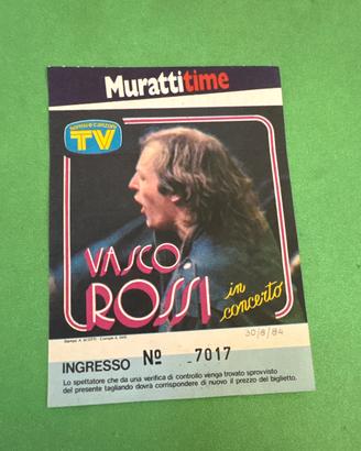 Biglietto usato Vasco Rossi 1984