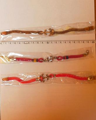 Bracciali Nautica acciaio e cordoncino