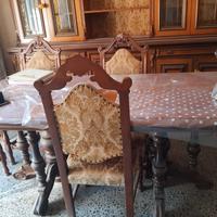 Tavolo Rettangolare E Sedie Abbinate 