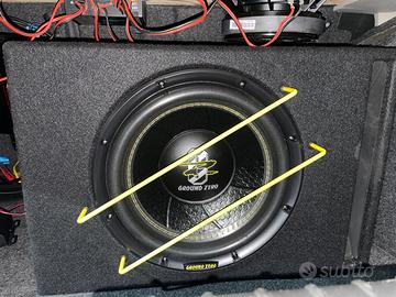 subwoofer ground zero e amplificatore