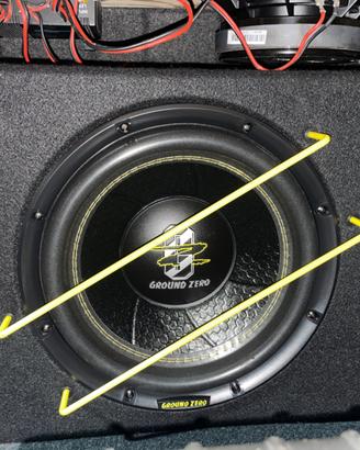 subwoofer ground zero e amplificatore