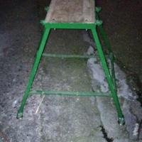 Supporto/Banchetto da lavoro in metallo e legno