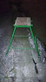 Supporto/Banchetto da lavoro in metallo e legno