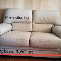 DIVANO 2 POSTI IN PELLE