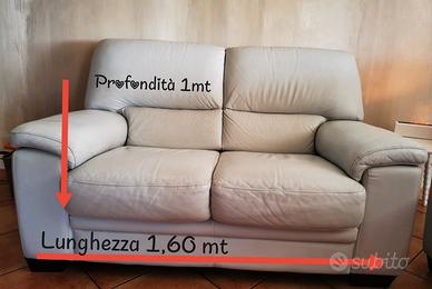 DIVANO 2 POSTI IN PELLE
