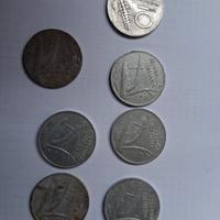 monete da10 Lire italianedel tipo "Spiga", 1955