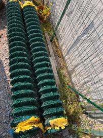 Rotoli rete metallica, plastificate verdi